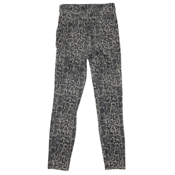 Spanx Leggings Women's XS Gray Ankle Jeans Snakeskin Print Stretch Casual Animal - Picture 4 of 8
